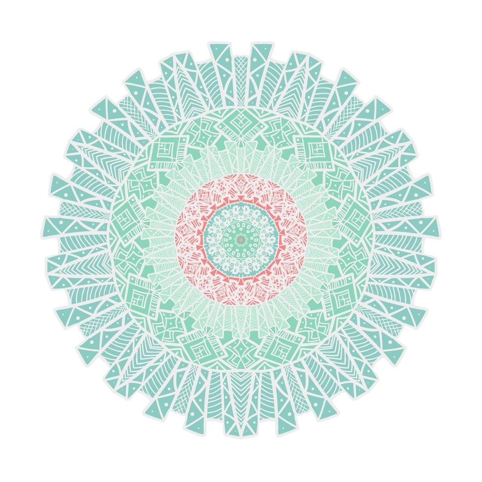 Mandala Line Template vector