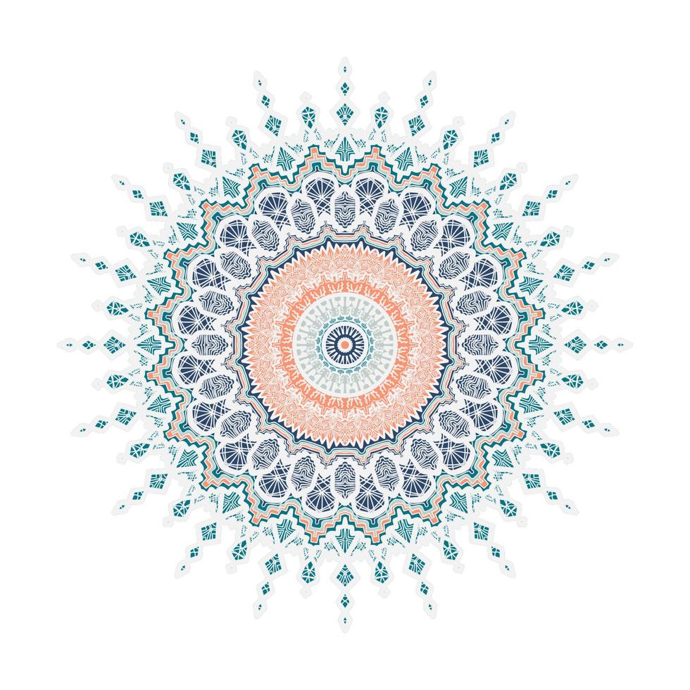 Mandala Line Template vector