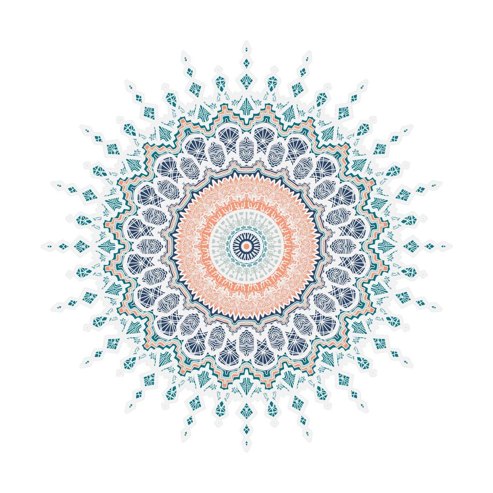 Mandala Line Template vector