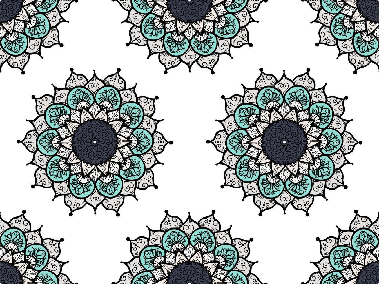 Mandala Seamless Pattern vector