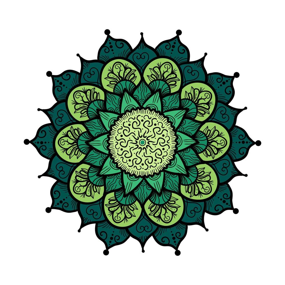 Mandala Line Template vector