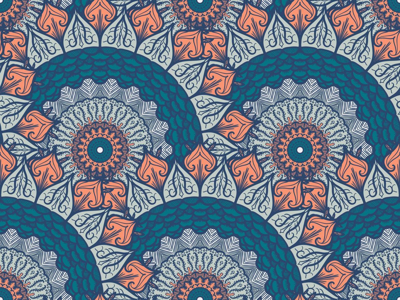 Mandala Seamless Pattern vector