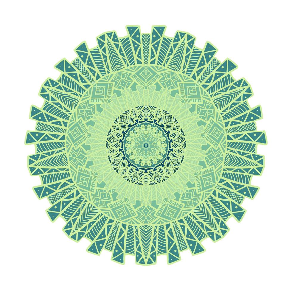 Mandala Line Template vector
