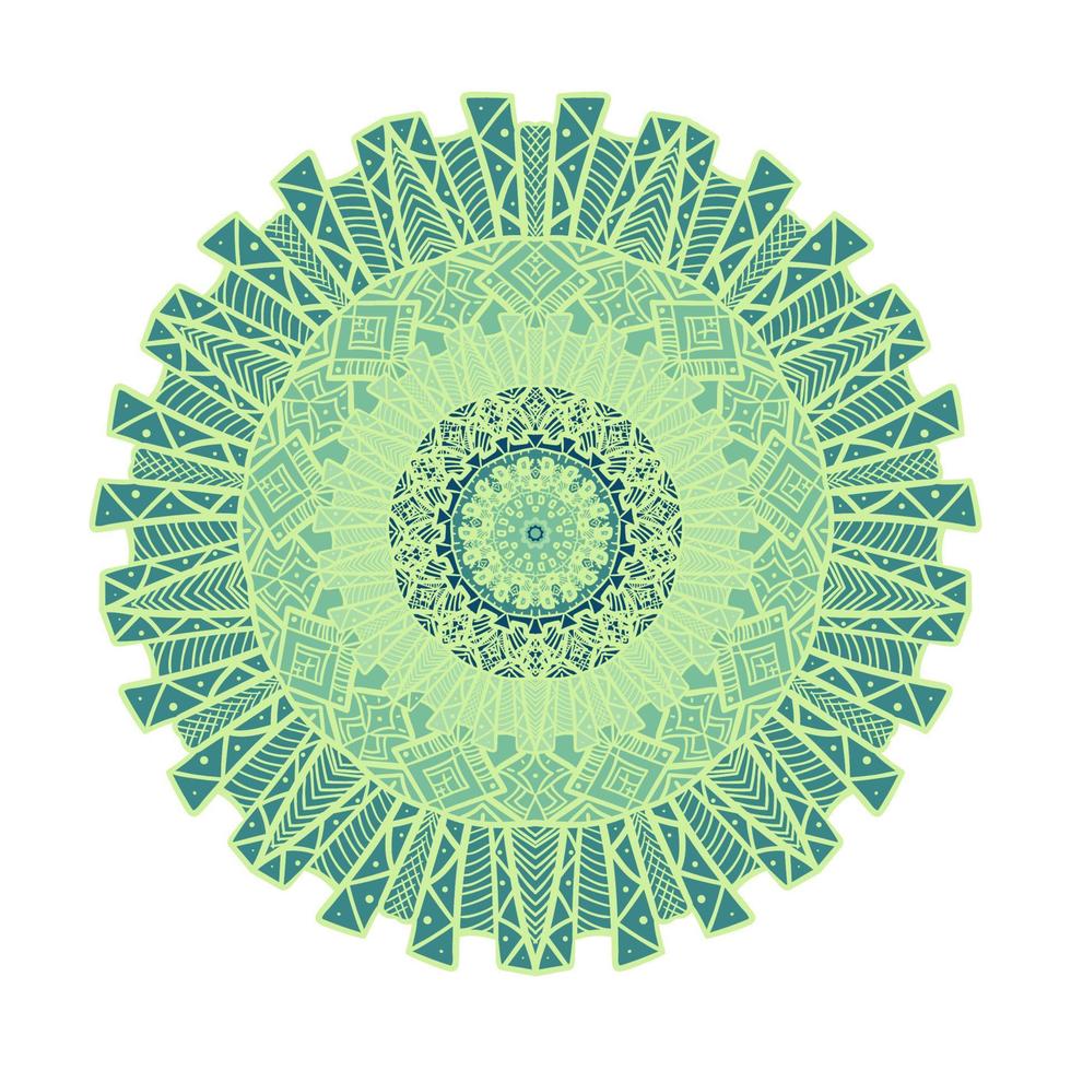 Mandala Line Template vector