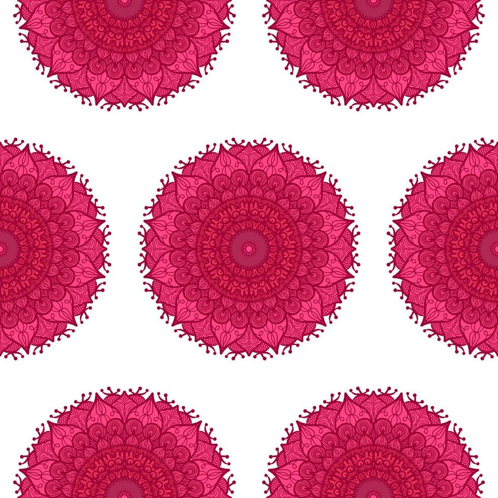 mandala de patrones sin fisuras vector