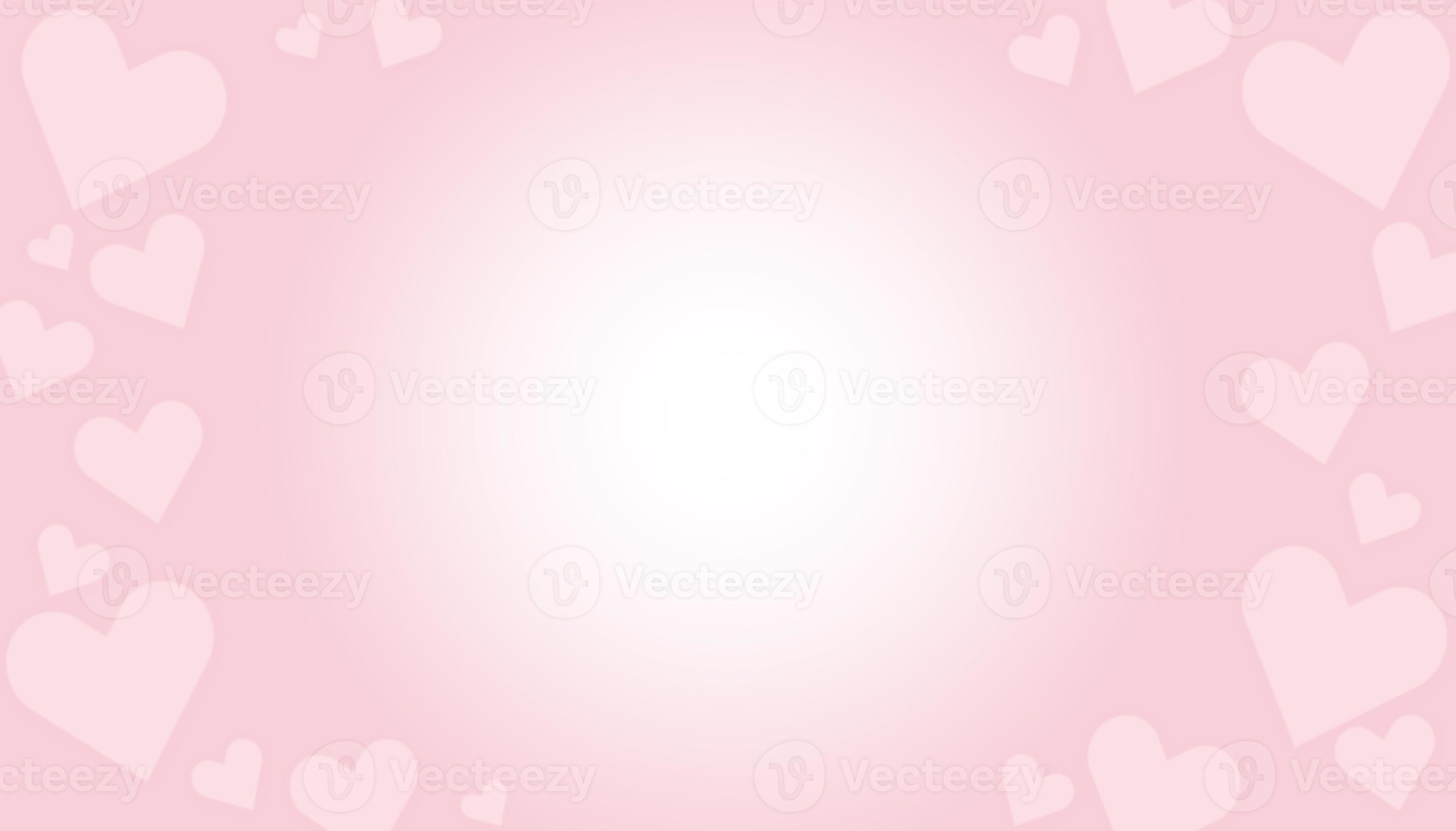 Pink heart valentine gradient color wallpaper background, color ...