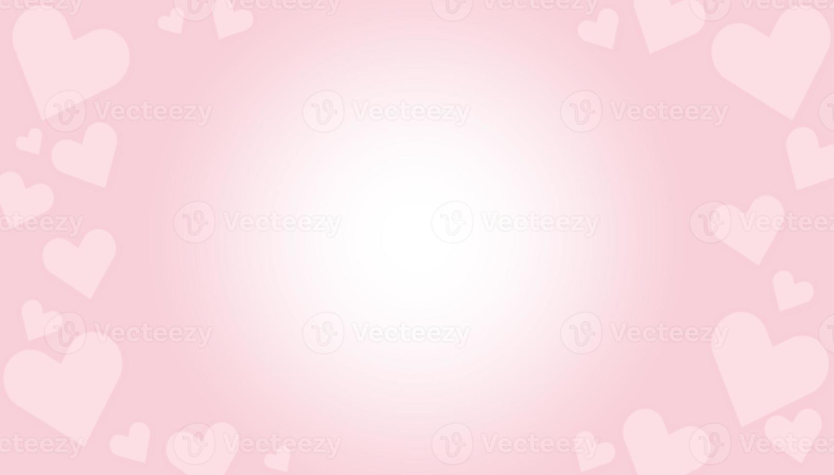Pink heart valentine gradient color wallpaper background, color gradation, pink wallpaper canvas. copy space. Pattern for business booklets, leaflets, poster, billboard. Abstract background concept. photo