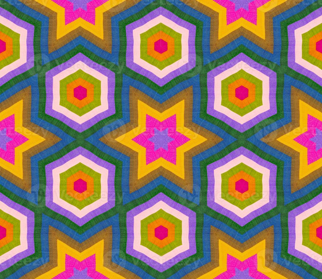 Abstract kaleidoscope or endless pattern. photo