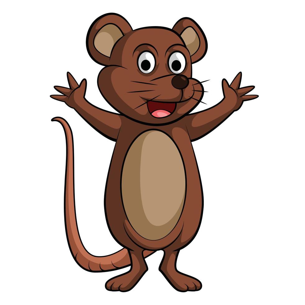 ilustración de ratón de rata vector