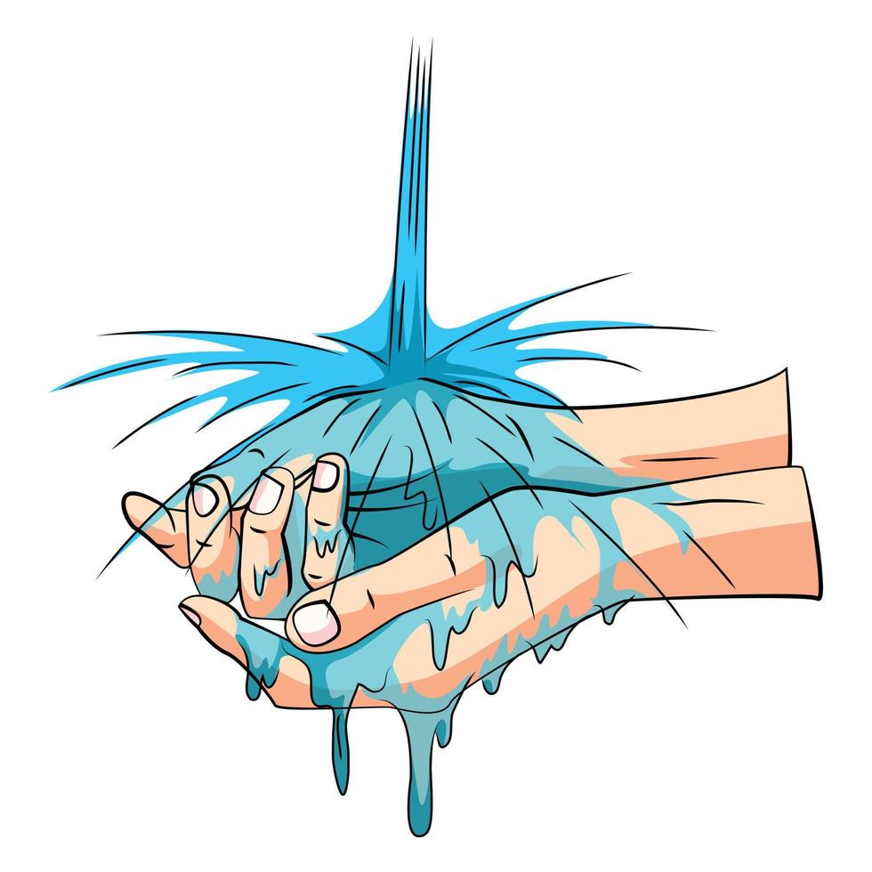 Washing Hand Illustration Design vector