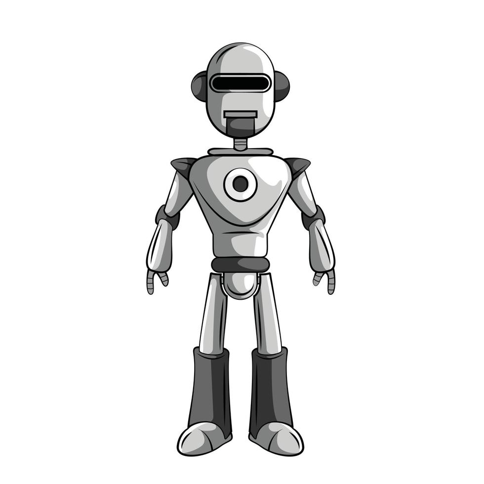 Metal Robot Illustration vector