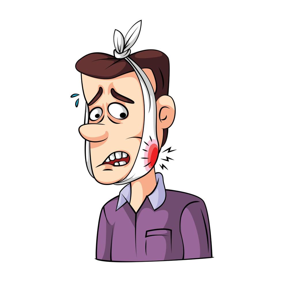 Toothaches Man Illustration vector