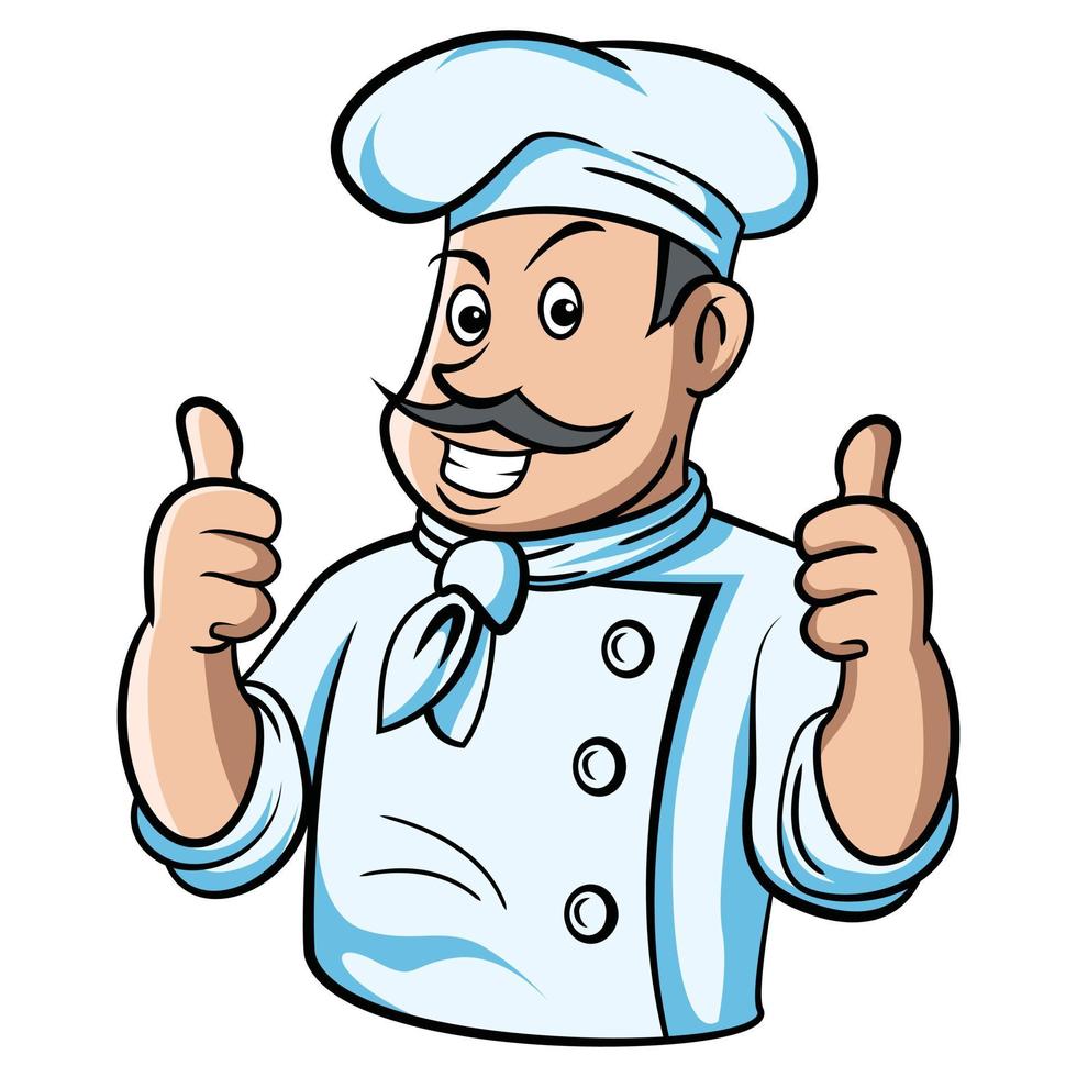 Chef Thumb Up Illustration vector