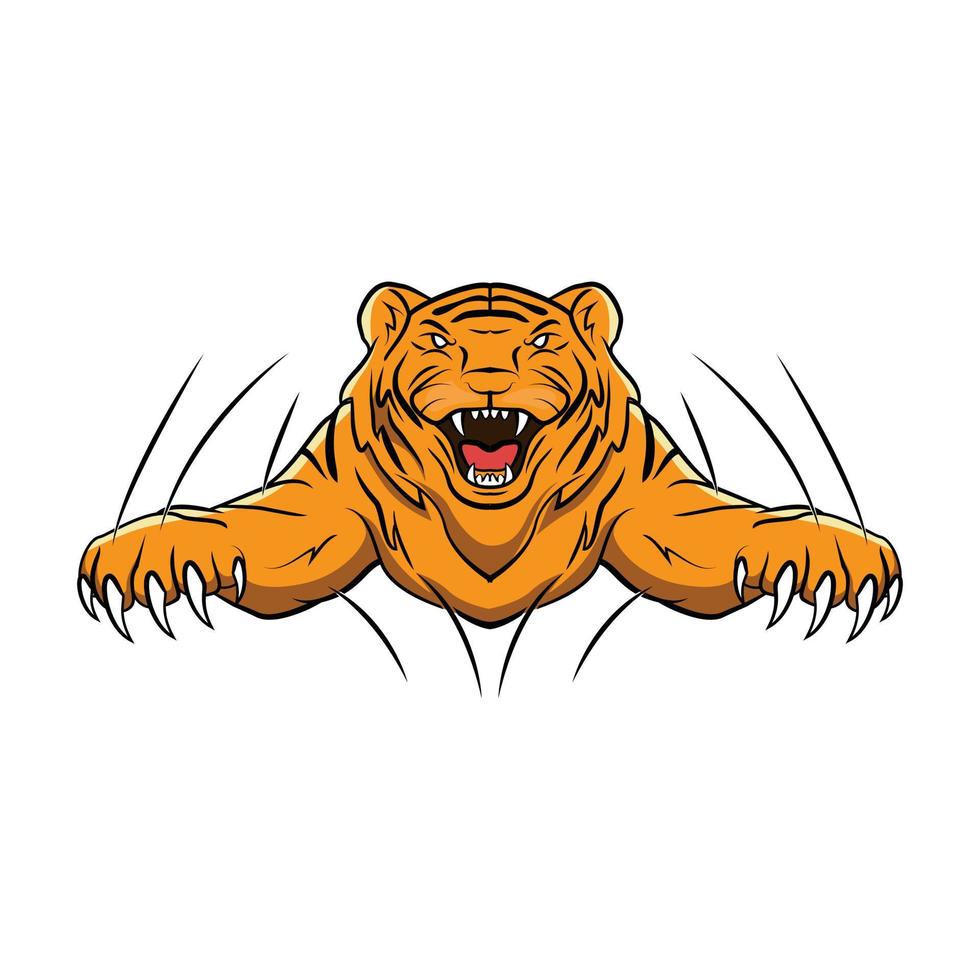 Cartoon Tiger Illustration vector