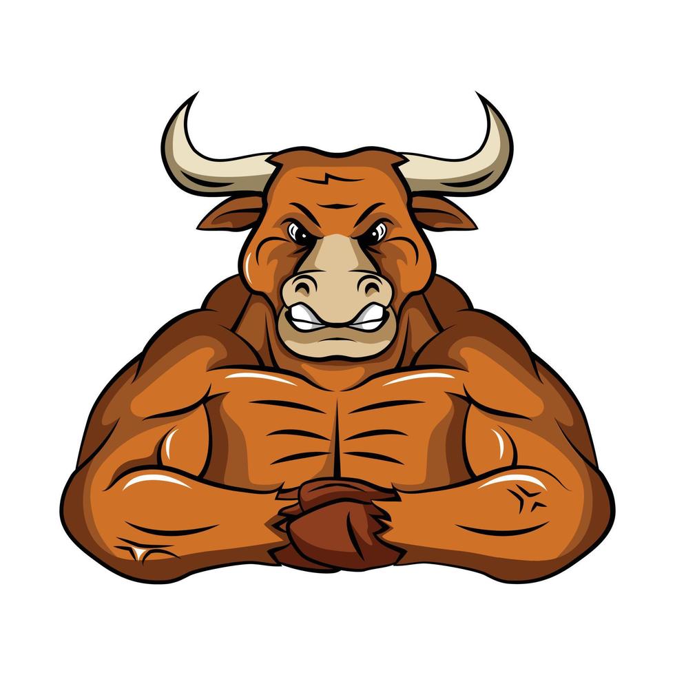 Bull Mascot Vector Illustration