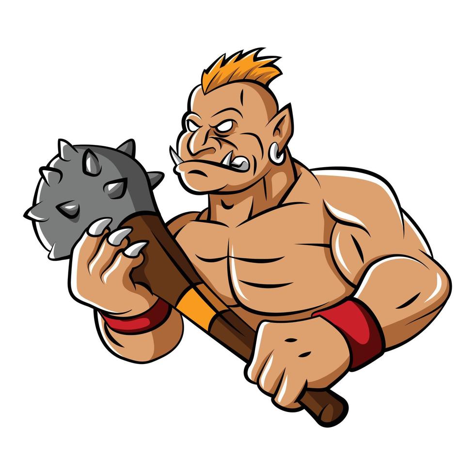 Troll Mascot Illustration vector