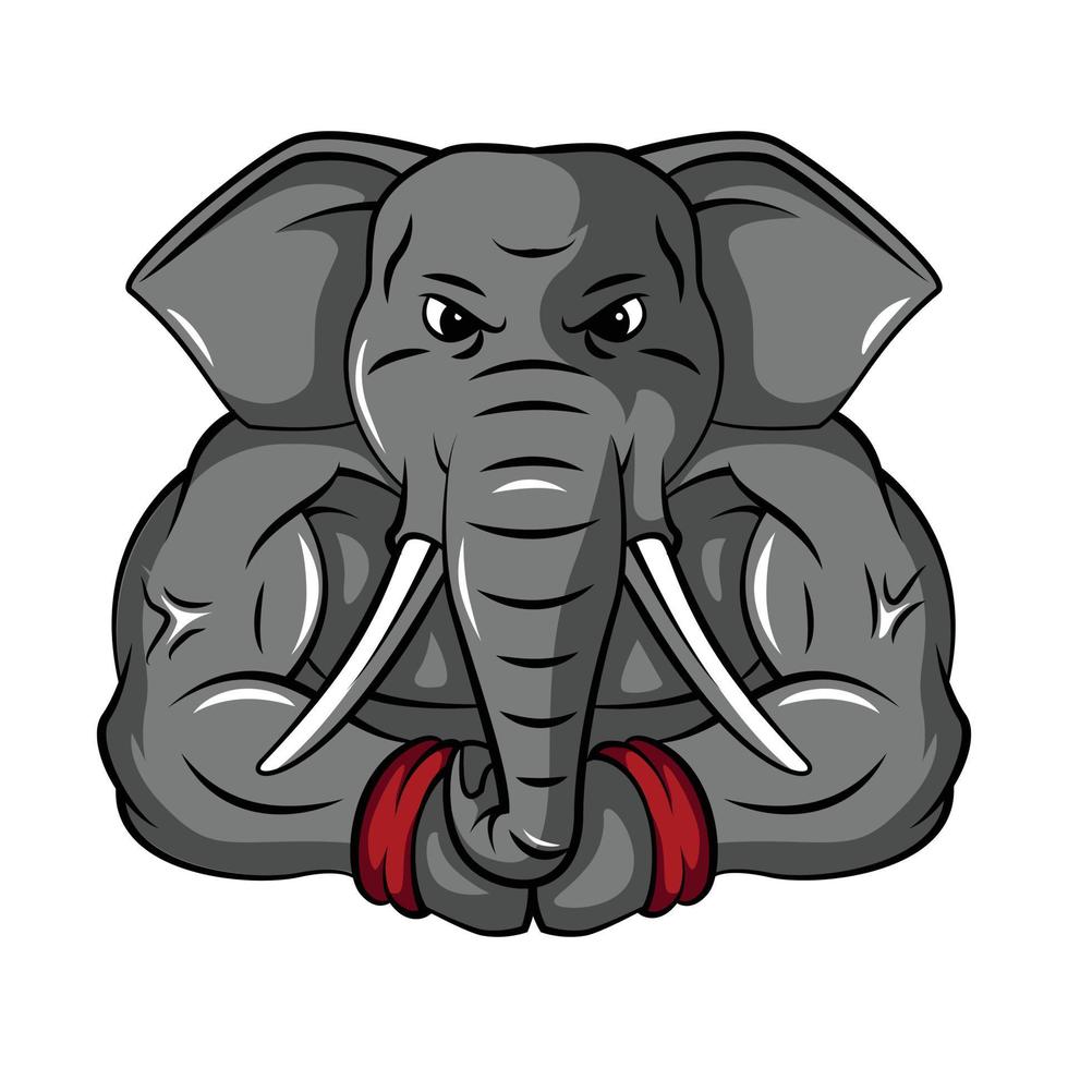 Elephant Mascot Vector Illustration