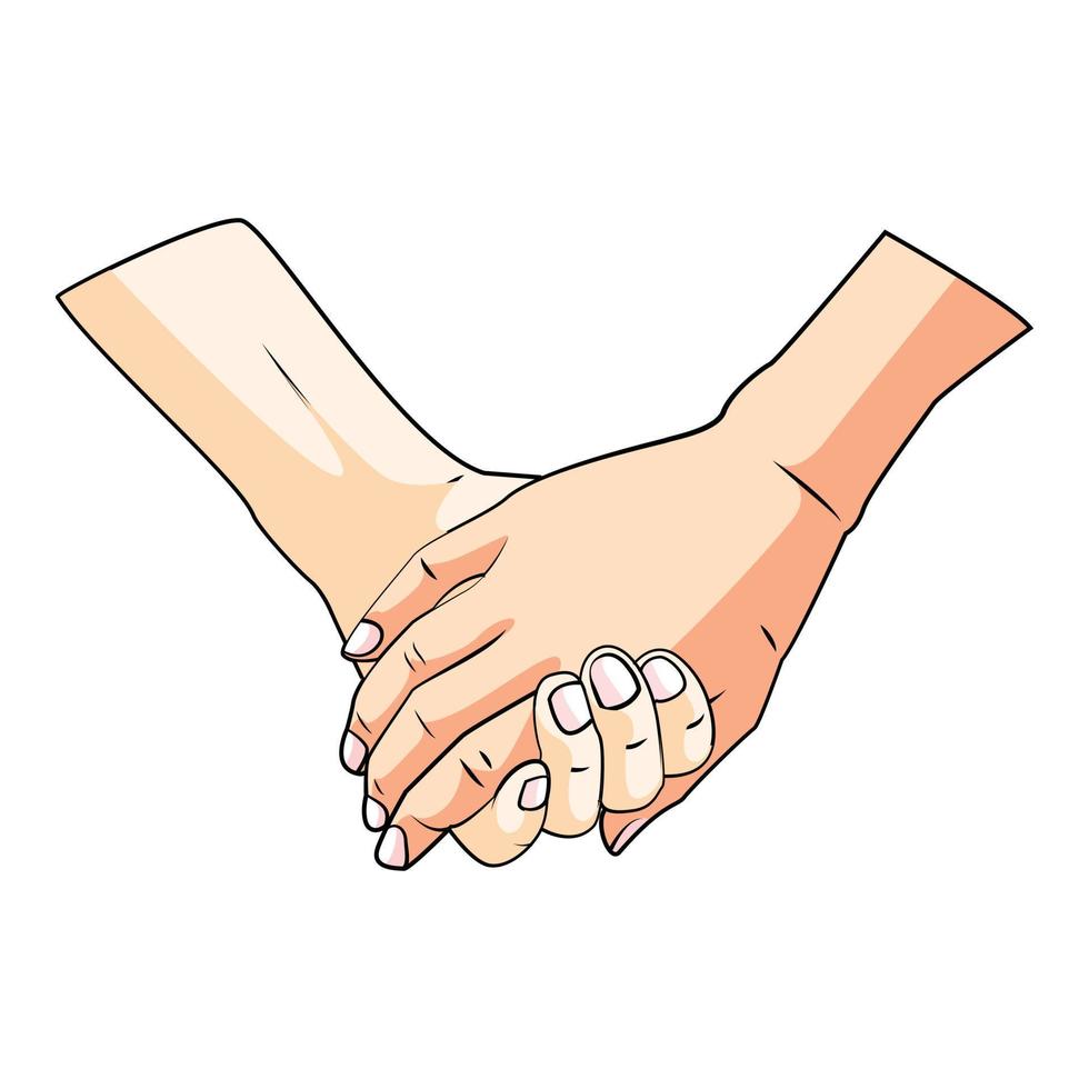 Relationship Hand Illustration vector