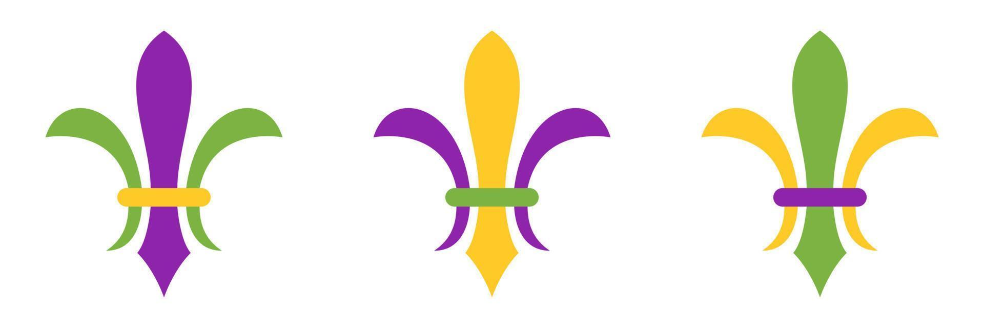 Fleur De Lis in flat style isolated vector