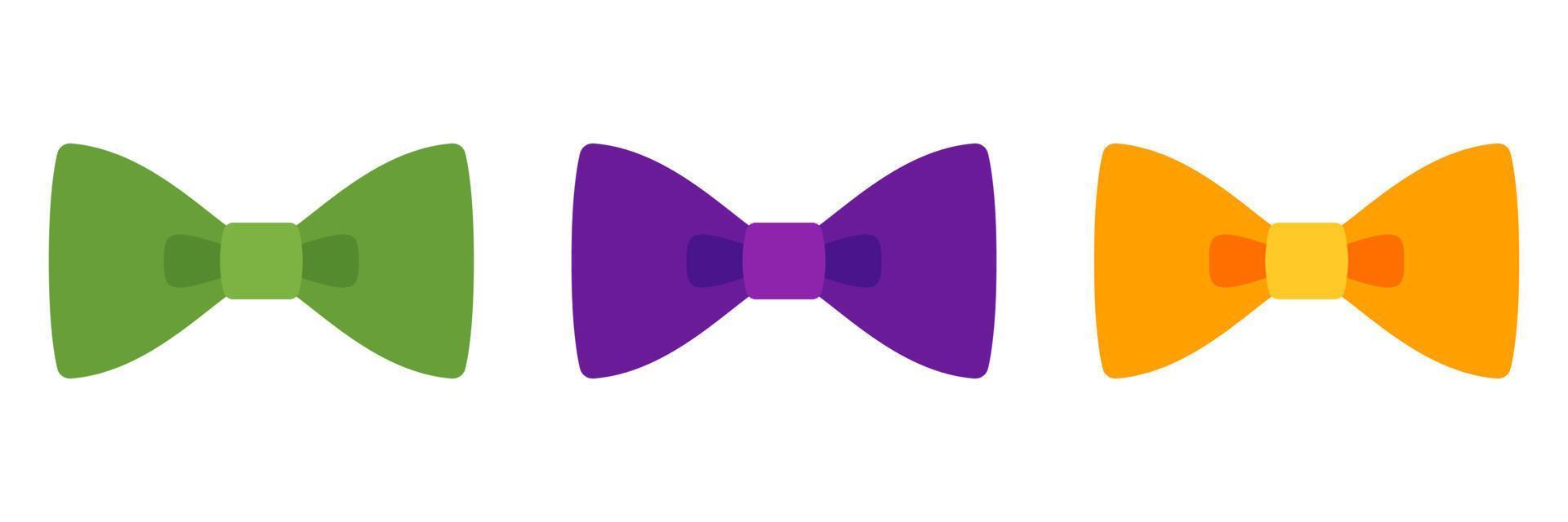 Bow Tie in flat style isolated vector