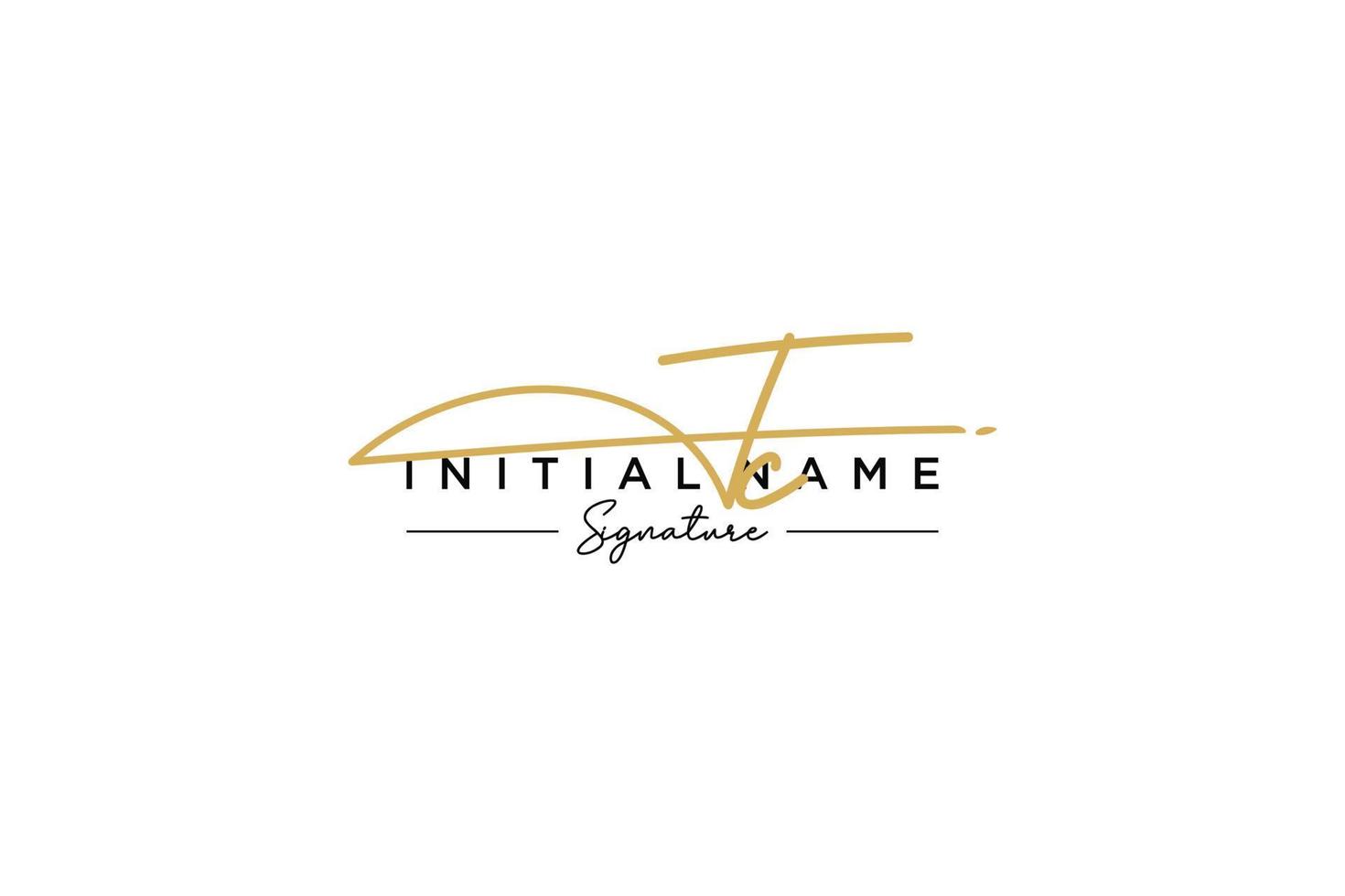 Initial TC signature logo template vector. Hand drawn Calligraphy lettering Vector illustration.