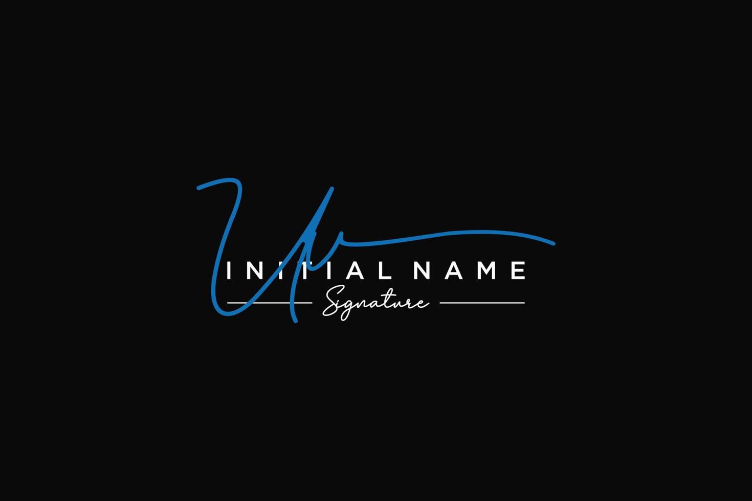 Initial UV signature logo template vector. Hand drawn Calligraphy lettering Vector illustration.