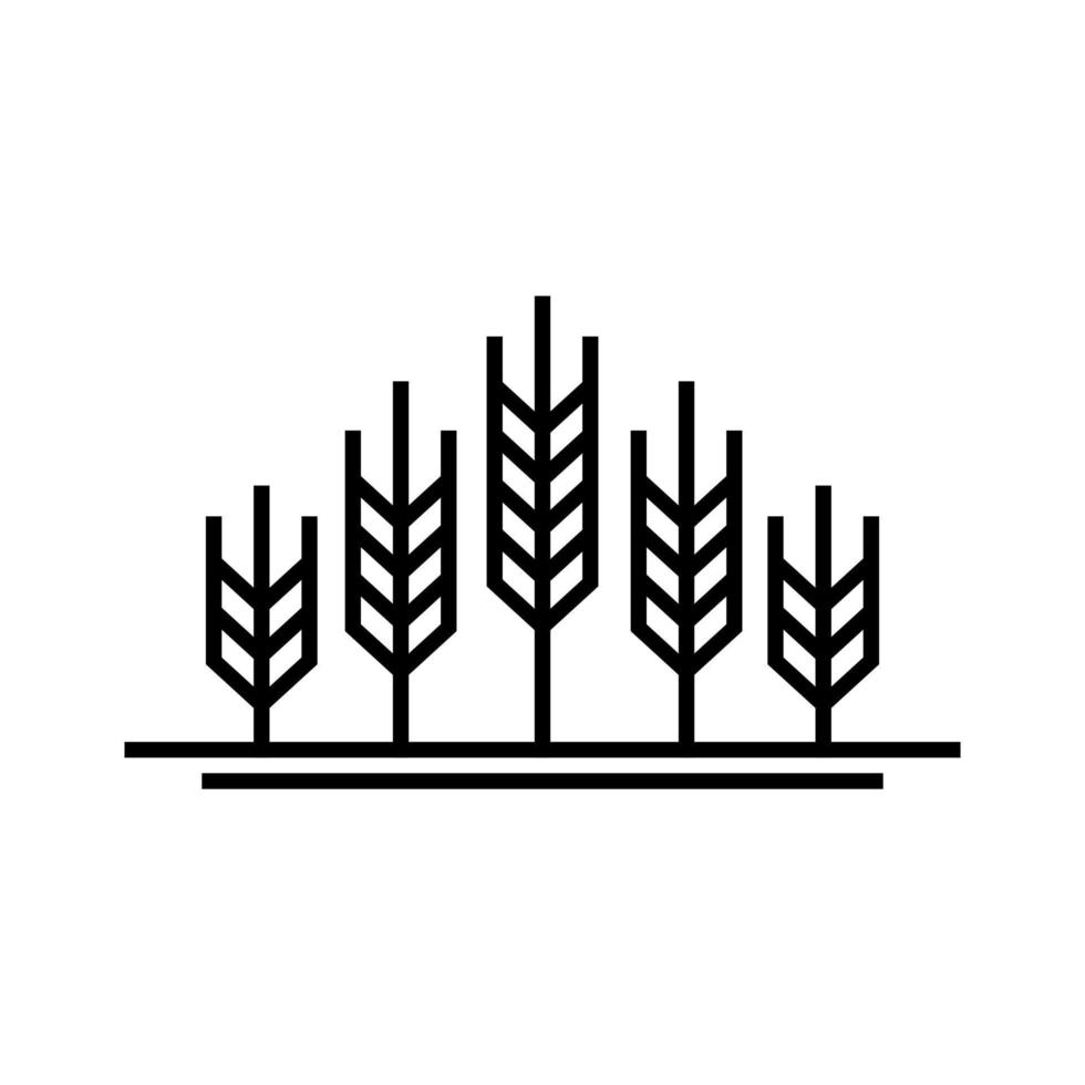 Simple Wheat Logo vector