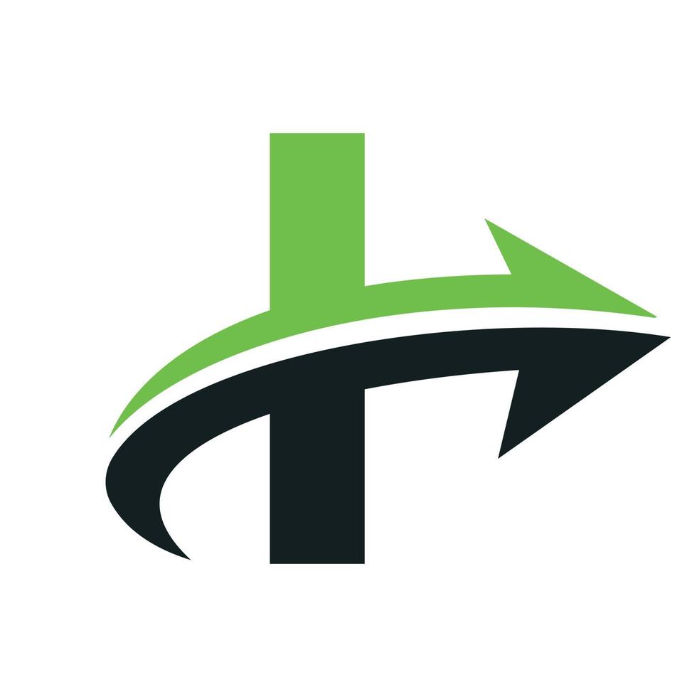 logotipo financiero de la letra i para el logotipo de marketing y negocios financieros vector