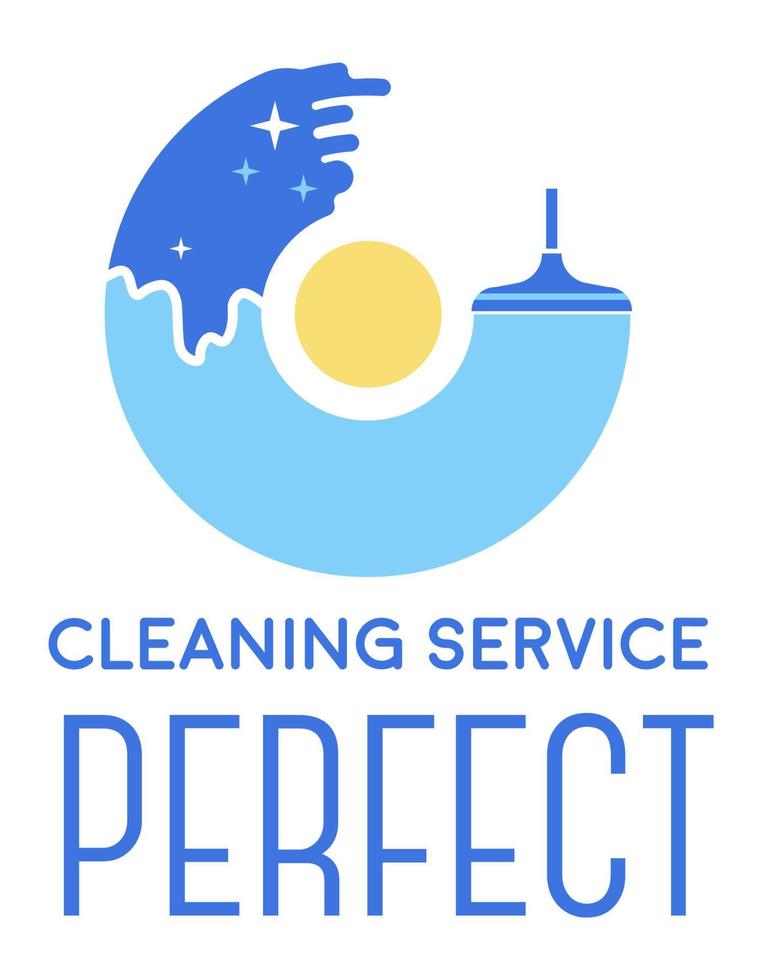 servicio de limpieza perfecto, tareas de limpieza vector