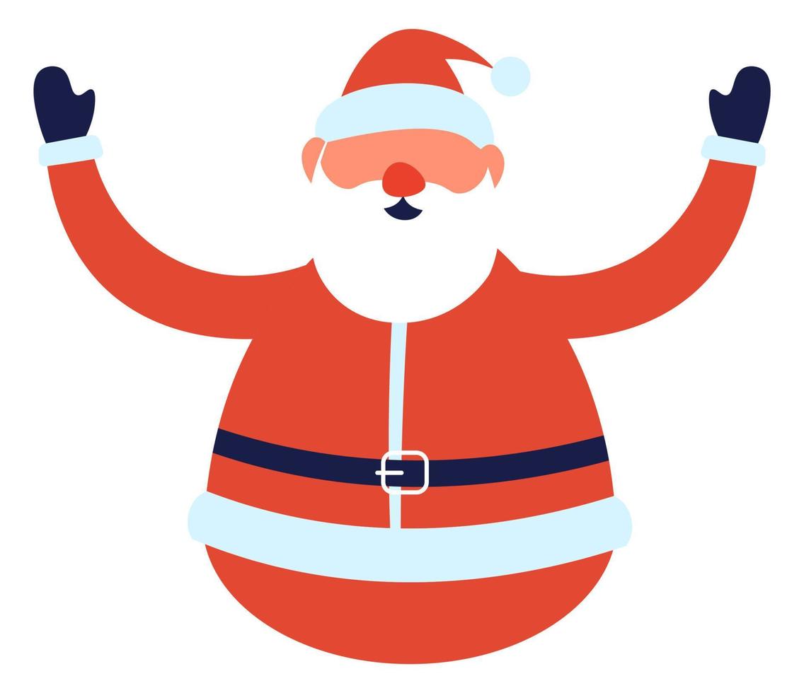 Santa Claus xmas and new year character vector