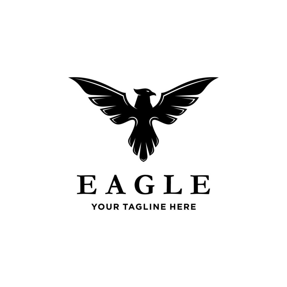 Eagle design logo - vector illustration, Eagle emblem design on a white background. suitable for you design need, logo, illustration, animation, etc