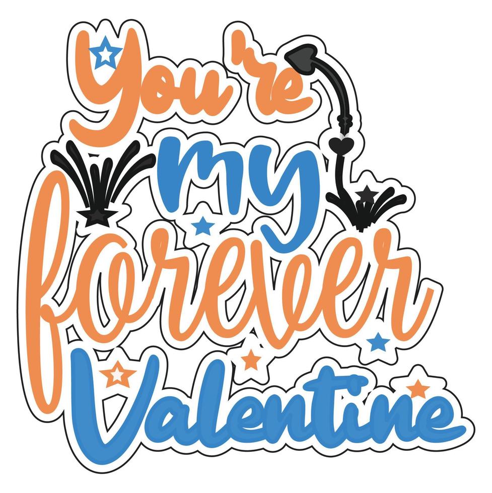 eres mi camiseta de san valentin vector