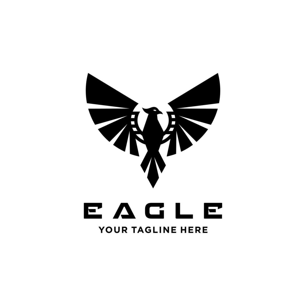 Eagle design logo - vector illustration, Eagle emblem design on a white background. suitable for you design need, logo, illustration, animation, etc