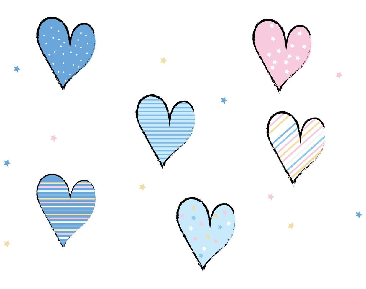 love pattern design vector