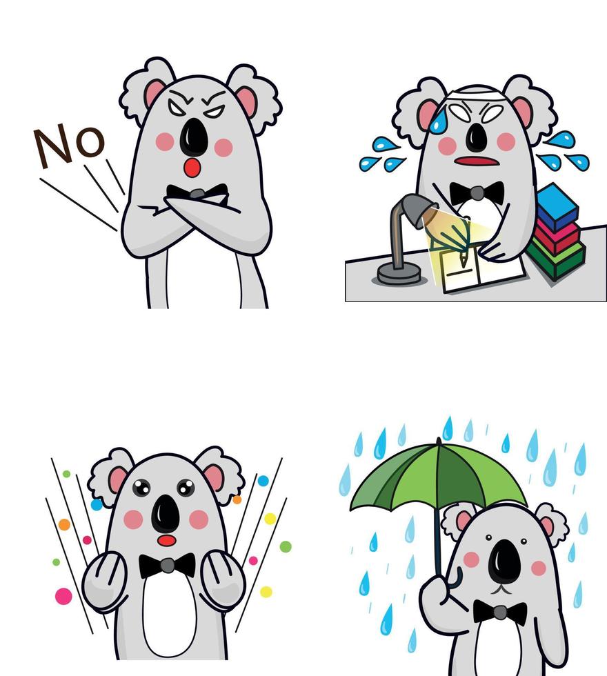 ilustración vectorial de un lindo personaje de oso. adecuado para el trabajo de diseño. icono vector