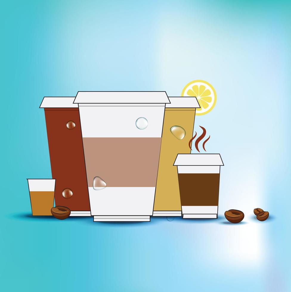 Vector illustration of a cup of coffee