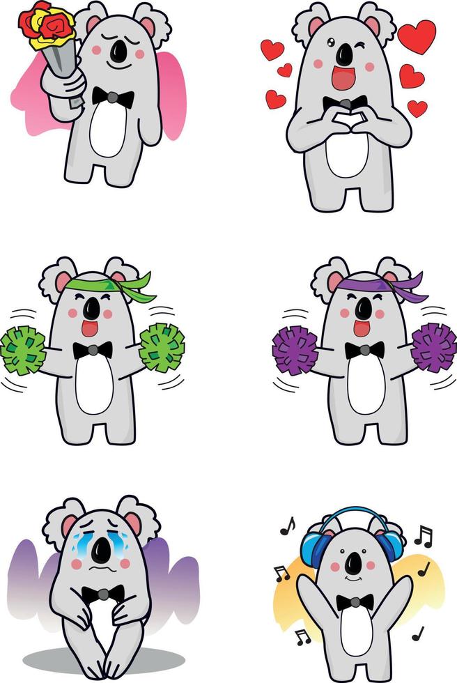 Vector illustration of a cute bear character. Suitable for design work. Icon