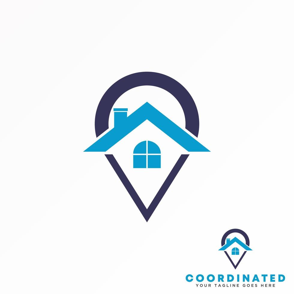 Simple Roof, window, and location image graphic icon logo design abstract concept vector stock. Can be used as a symbol relating to residence or place