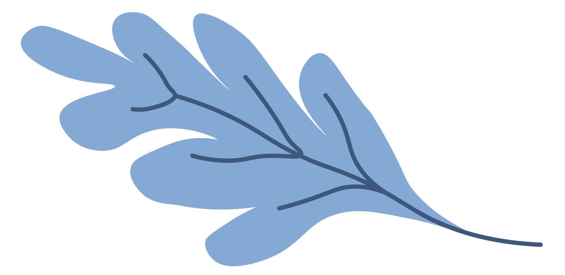 hoja orgánica, planta floral, vector de ornamento botánico