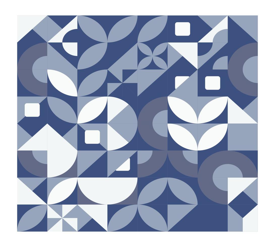 Mosaic motif, tile or grid decoration designs vector