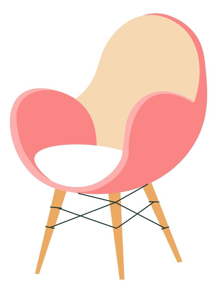 Classic minimalist chair, minimalism interior vector