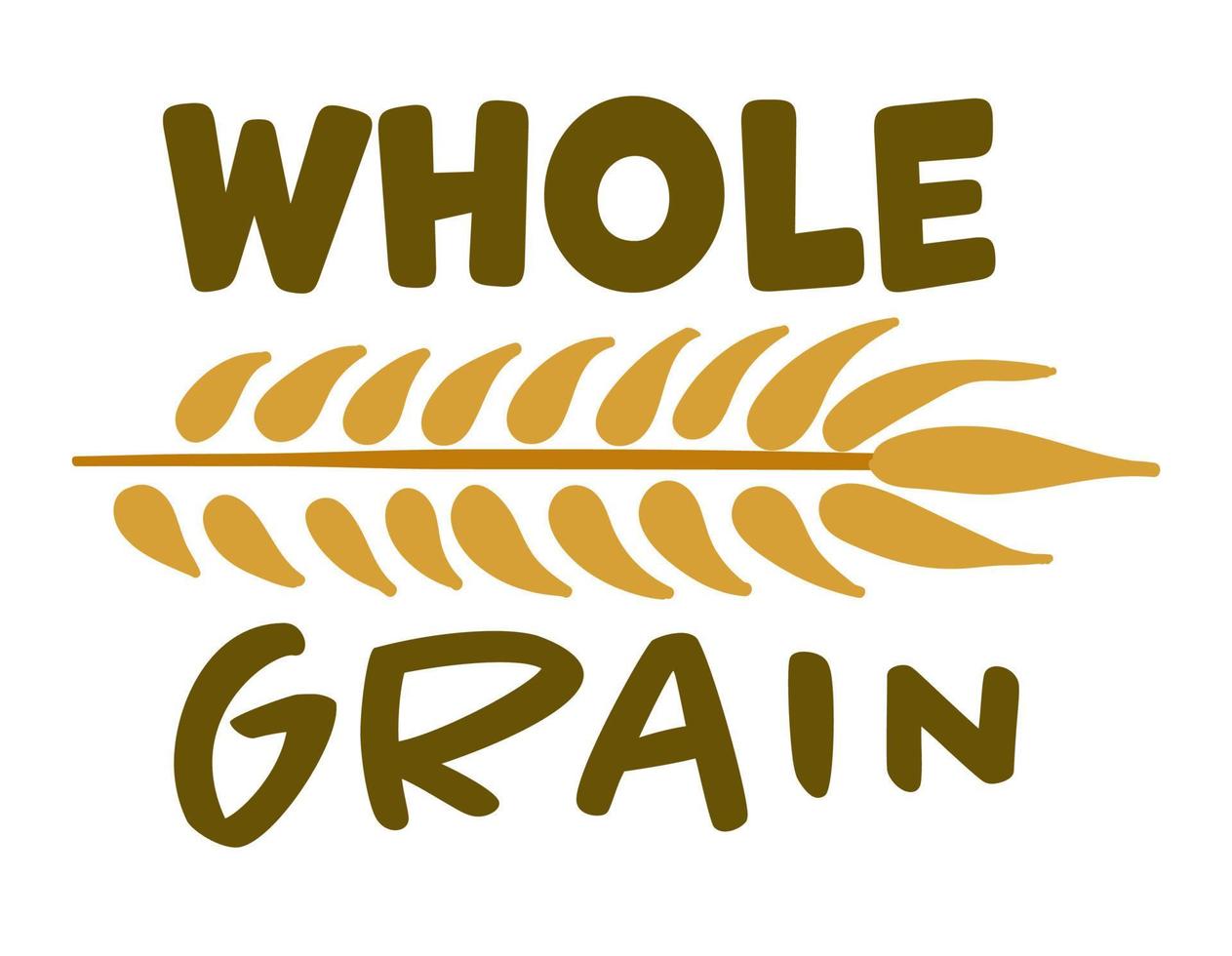 Whole grain logotype, agriculture and horticulture vector