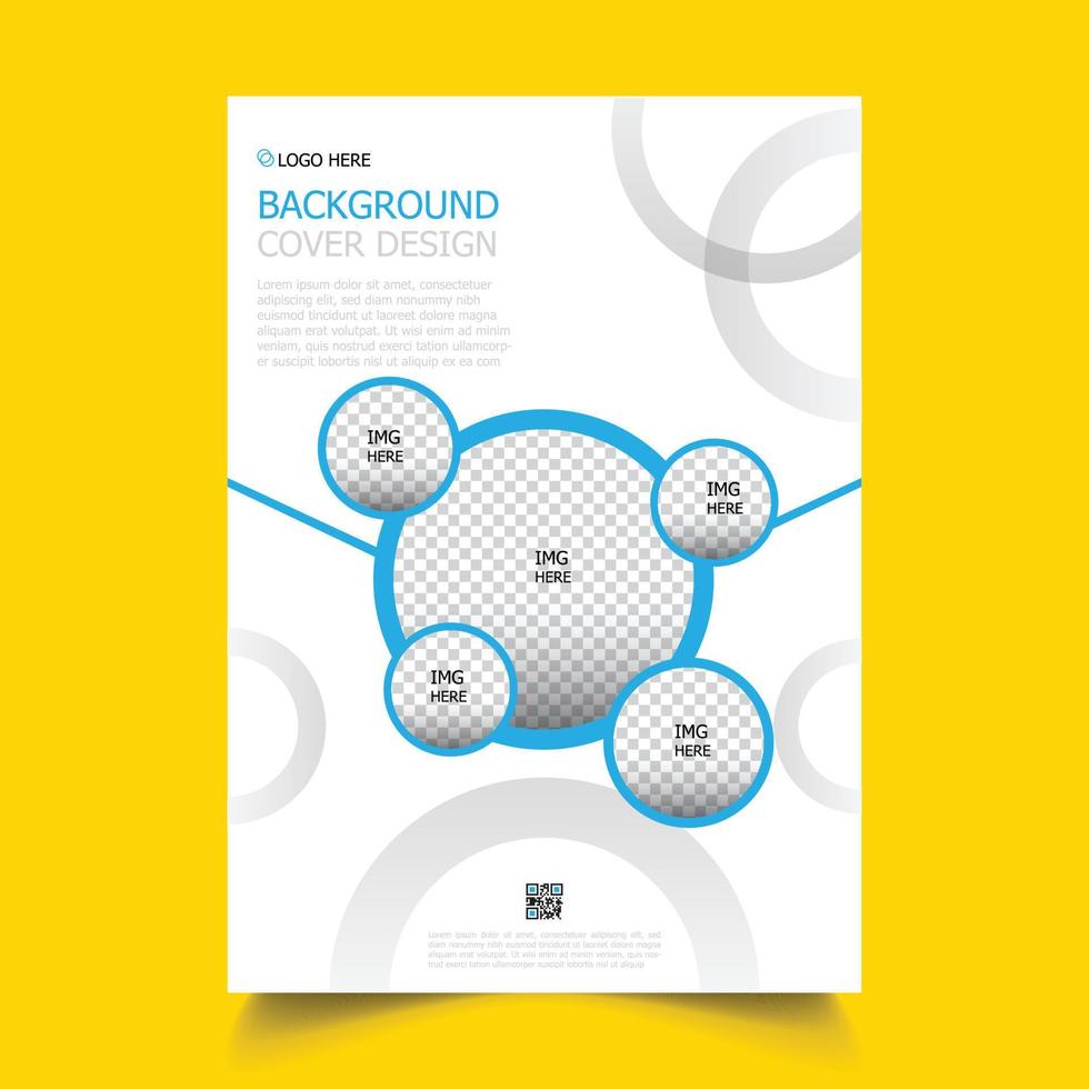 Annual Report Cover Template Free Vector