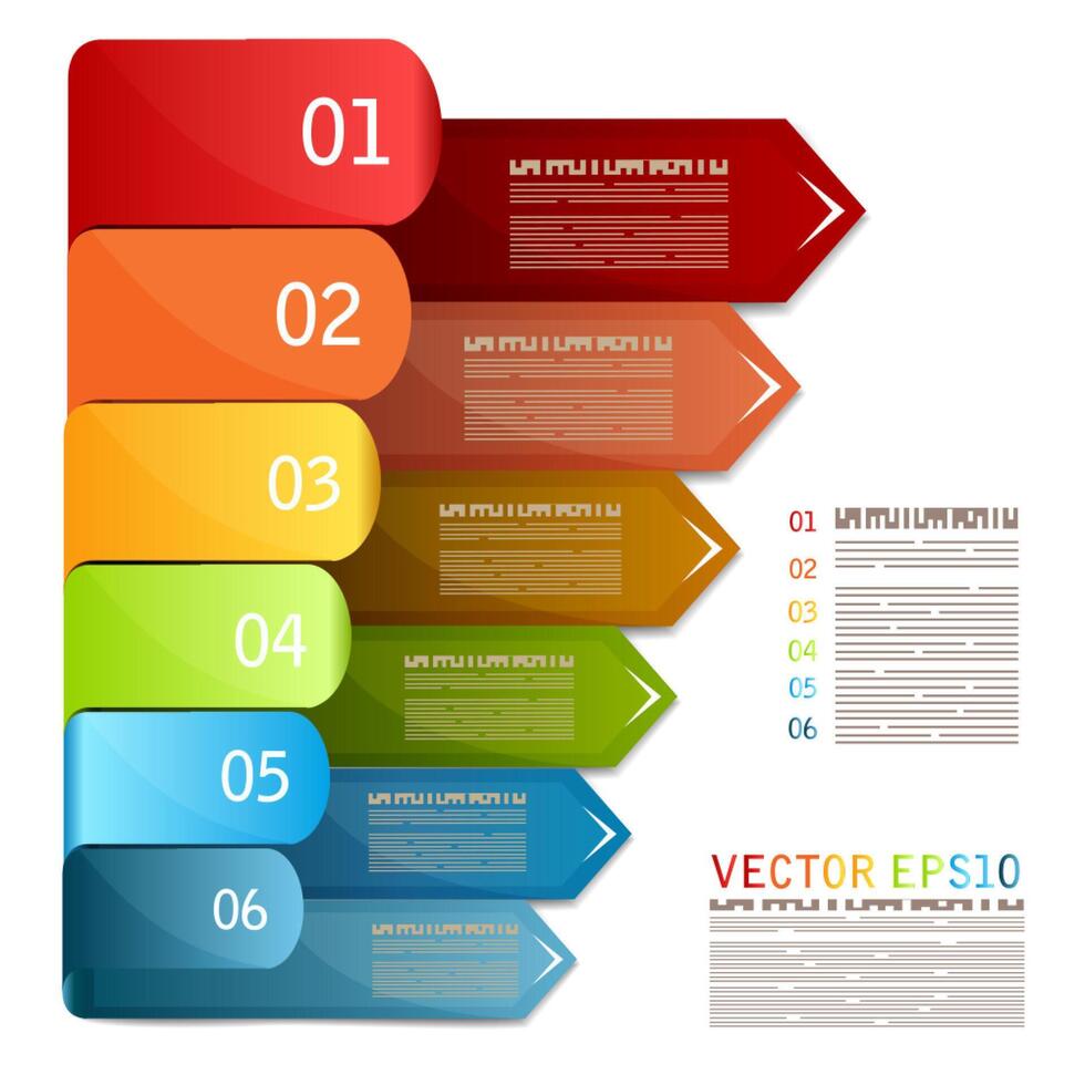 diseño de cinta infográfica vector