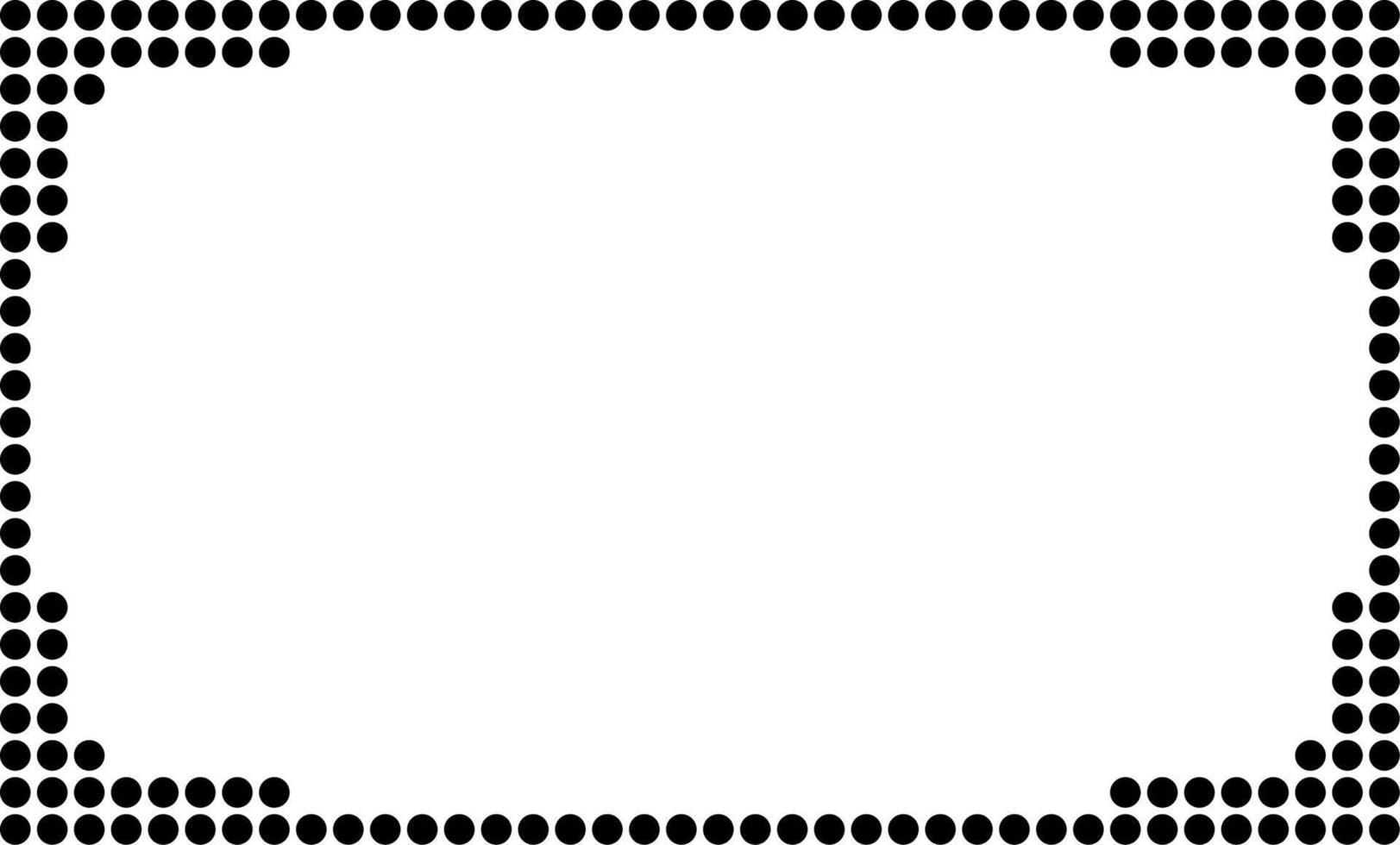 rectangular dots frame with copy space for your text or design vector