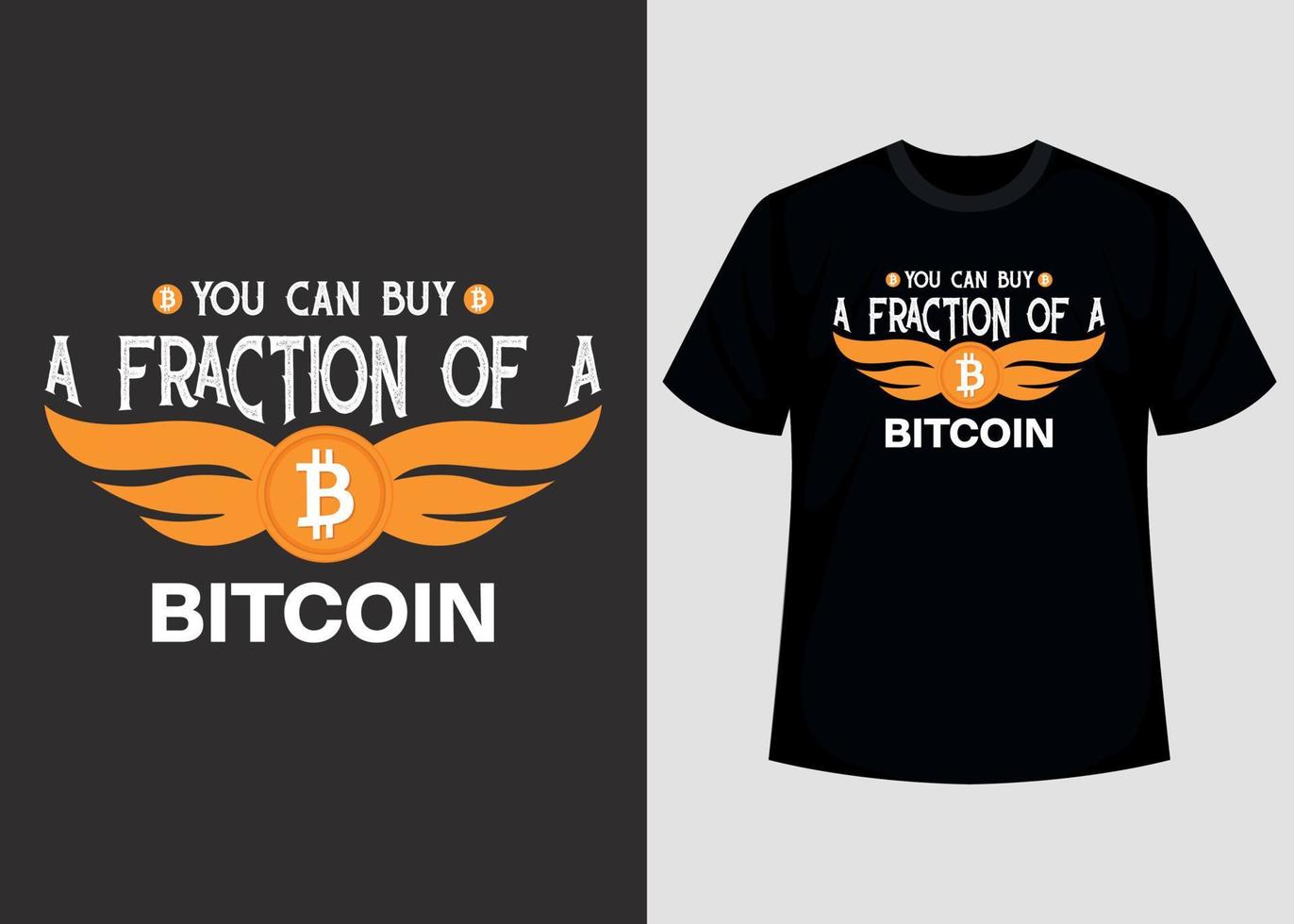 Bitcoin Crypto Printable T shirt Design Graphic Vector Template