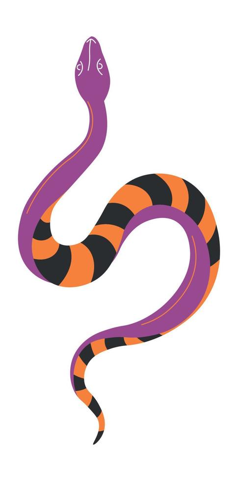 serpiente venenosa, vector de animales salvajes de serpiente