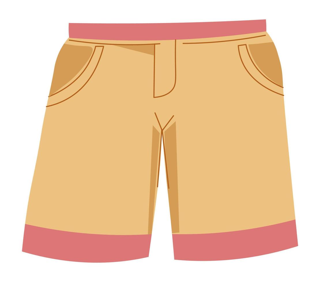 Shorts for children, kids clothes and fashion vector