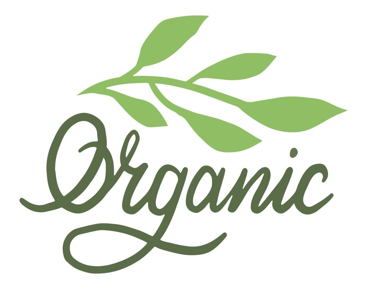 Organic and natural production and goods vector