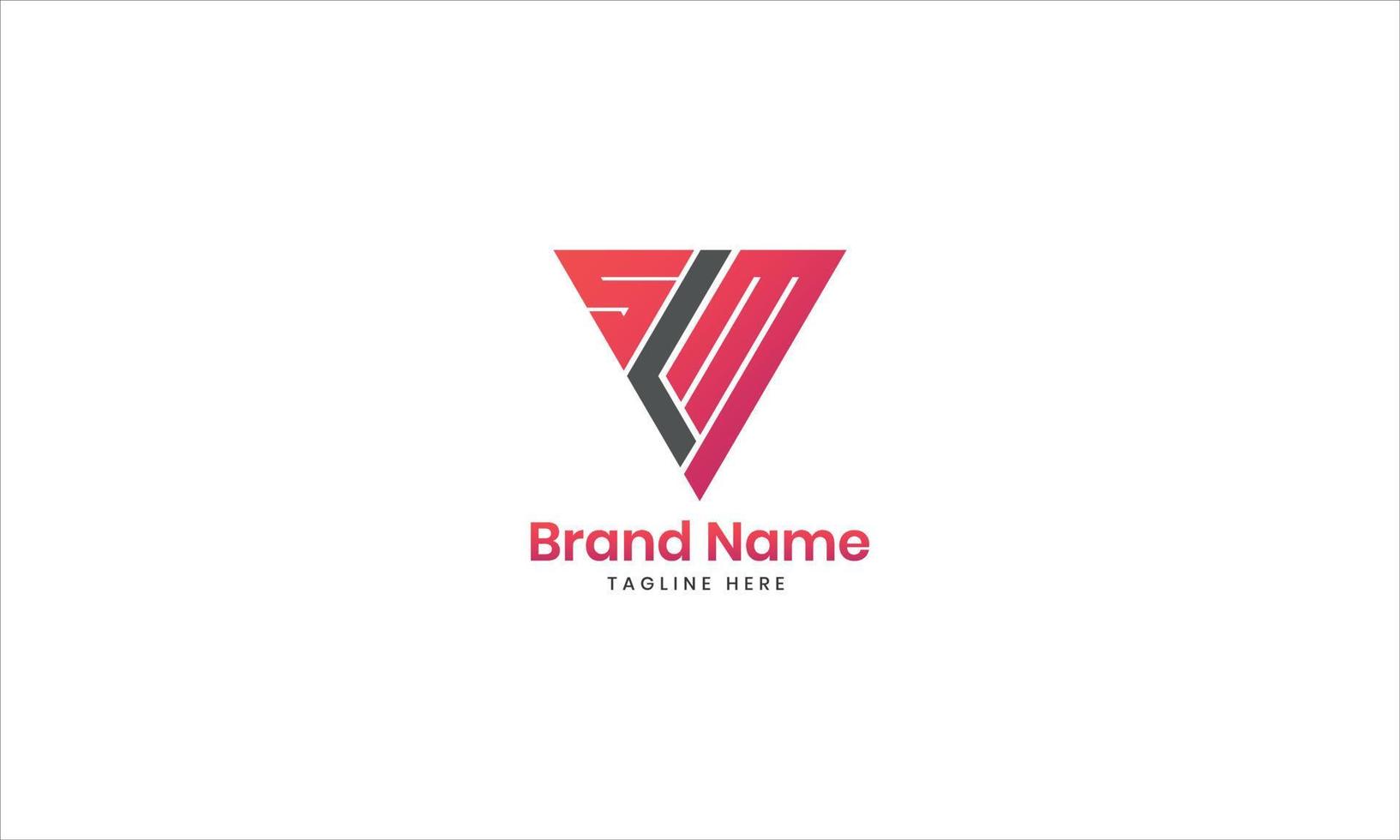 SLM triangle letter logo design with triangle shape. SLM triangle logo design monogram. SLM triangle vector